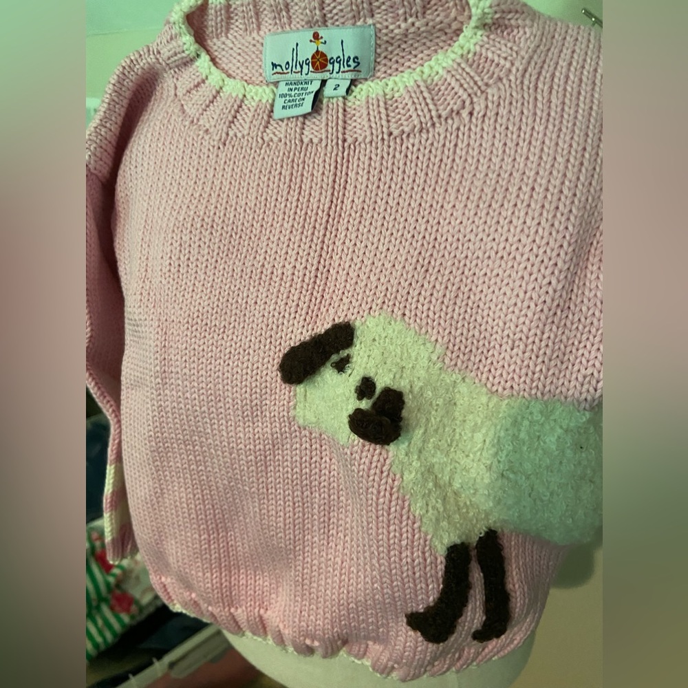 Mollygoggles hand knit sweater nwot